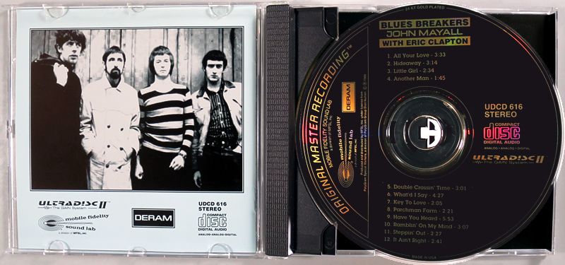 (GOLD CD) John Mayall With Eric Clapton 『Blues Breakers』 輸入盤 UDCD 616 MFSL (Mobile Fidelity Sound Lab)の画像5