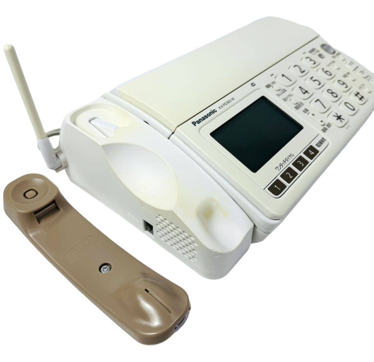 【即決/送料無料】 Panasonic パナソニック おたっくす デジタルコードレスFAX パーソナルファックス 電話機 1.9GHz KX-PD303-W ホワイトの画像6