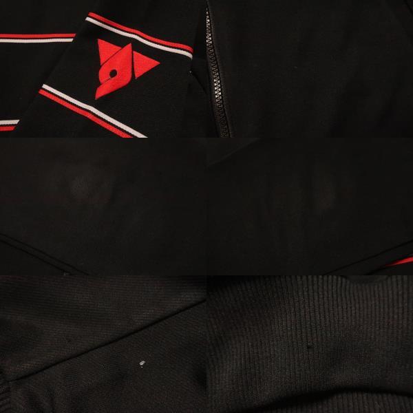 J2■70 80 adidas ジャージ ジャケット / 黒 // トラック 西ドイツタグ デサント時代 ビンテージの画像7