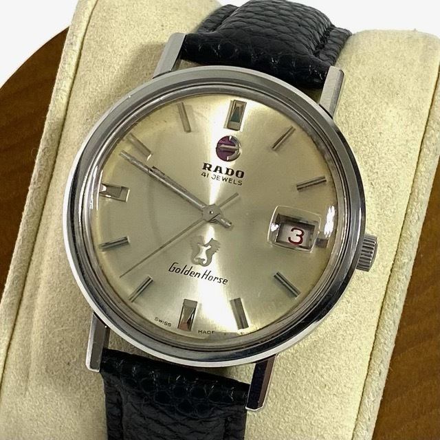 1円~ 精度良好 RADO ラドー ゴールデンホース デイト AT 自動巻き メンズ 腕時計