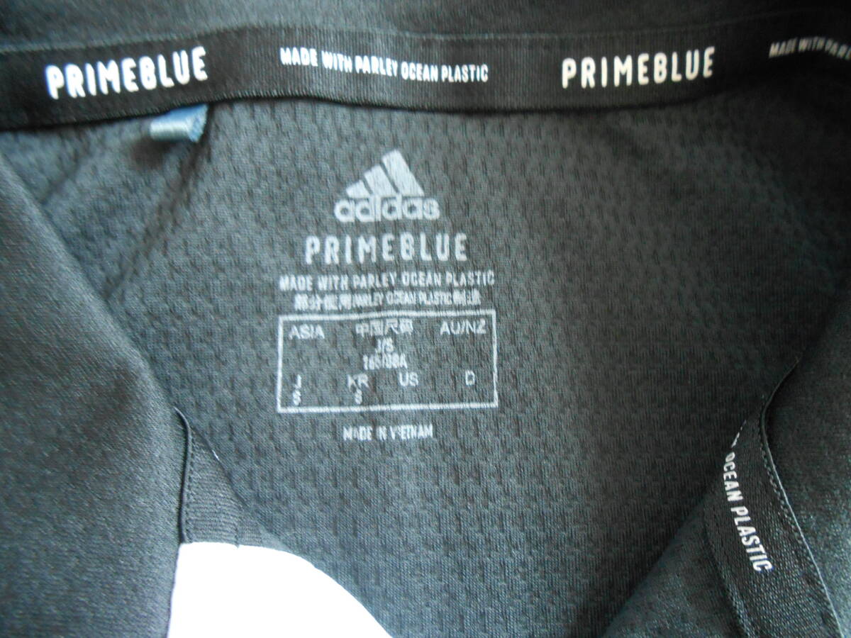 アディダスadidas PRIMEBLUE　半袖ポロシャツ 黒　_画像3