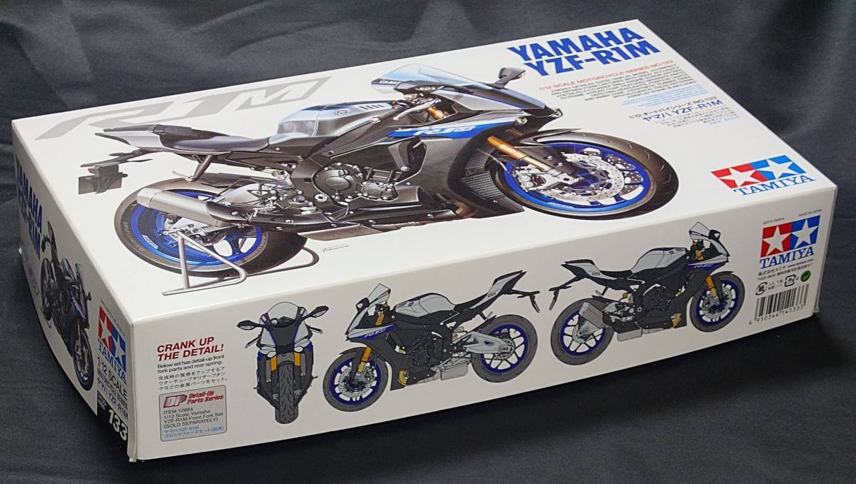  Tamiya 1/12 motorcycle series No.133 Yamaha YZF-R1M plastic model 14133 + Tamiya front fork set 12684