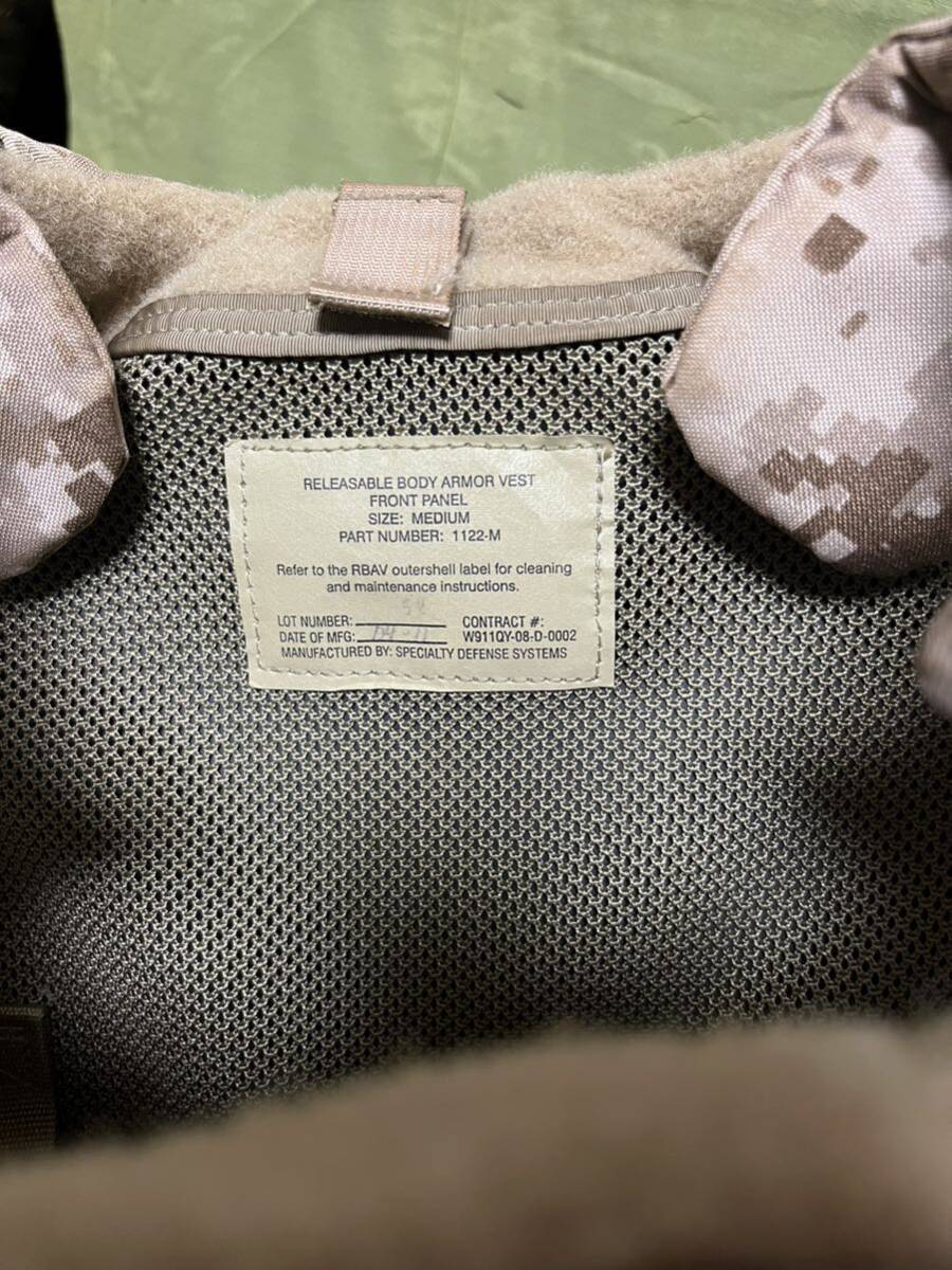 実物】SDS製 RBAV Aor1 Size M プレートキャリア セットアップ済 実物】SDS製 RBAV Aor1 Size M プレートキャリア セットアップ済