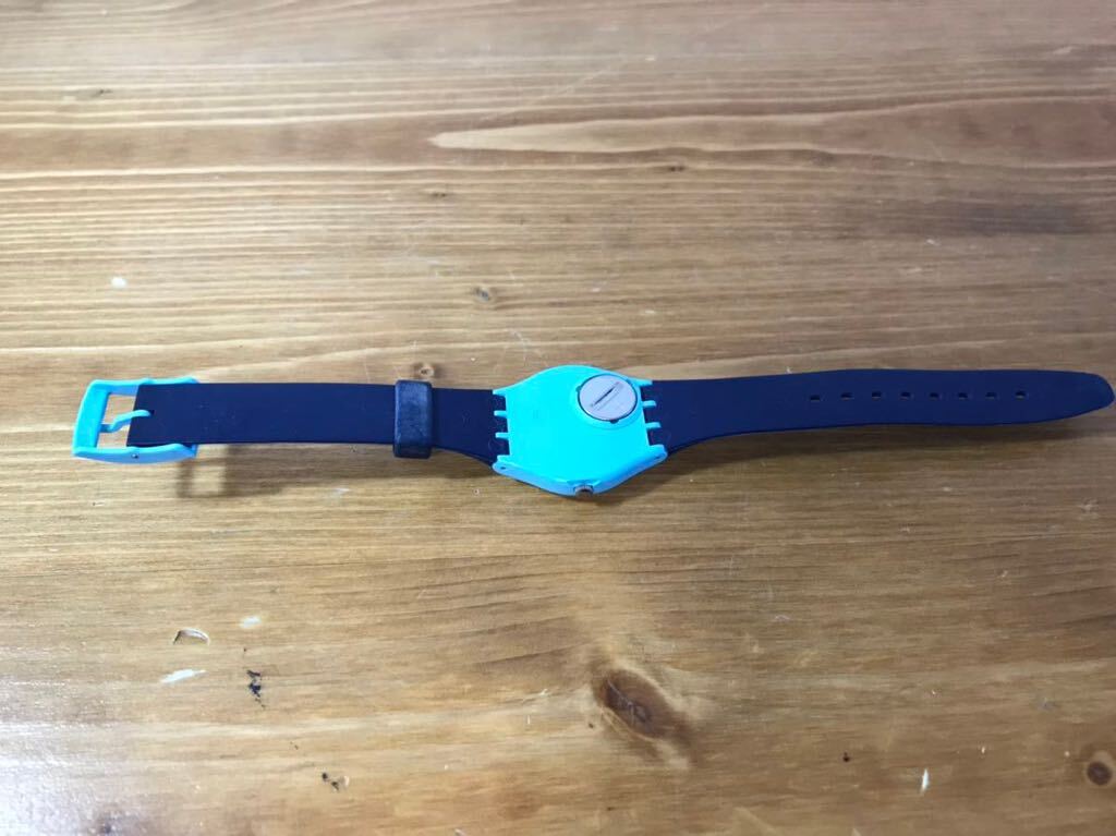 4-107 swatch スウォッチ 腕時計 時計 ワニ トカゲ PATENTED WATERRESISTANT SWATCH の画像8