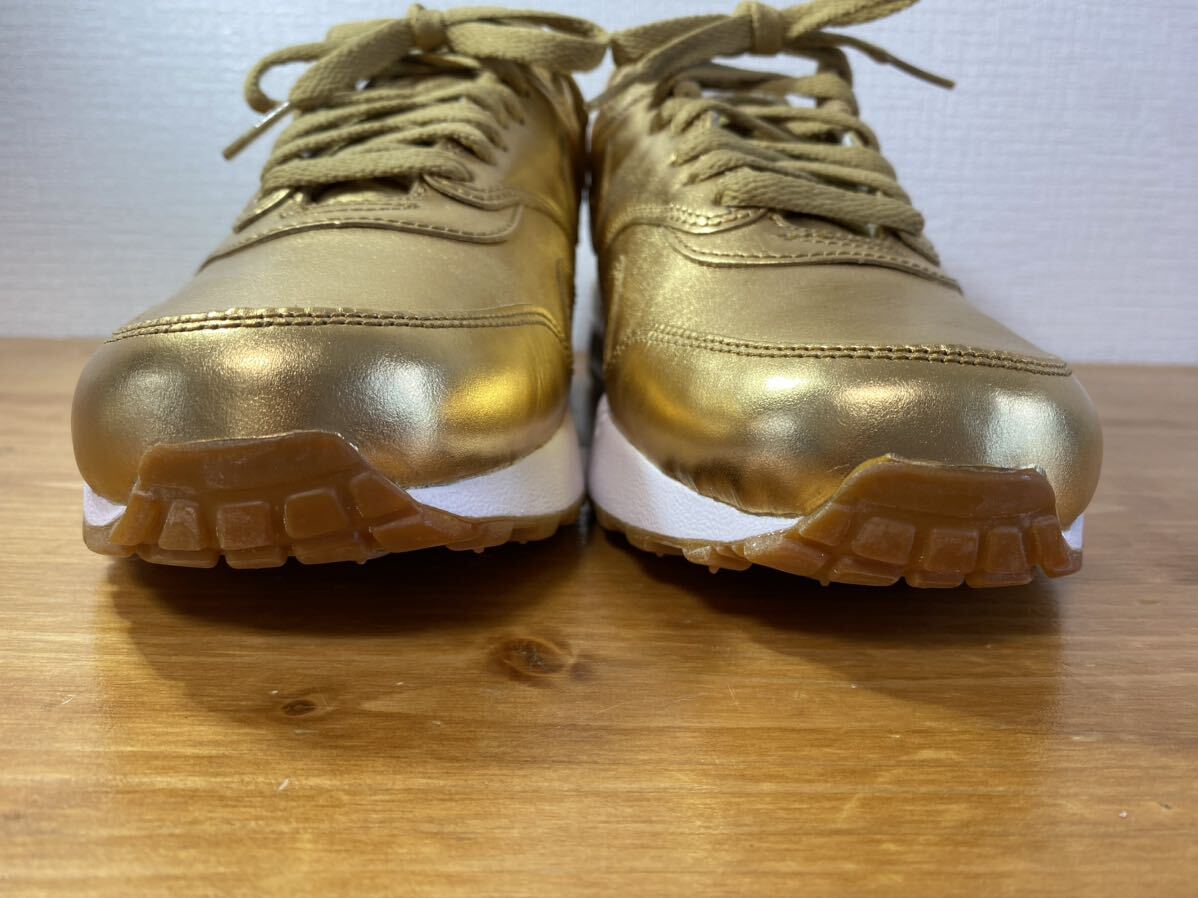 4-28 NIKE ナイキ メンズ シューズ スニーカー 靴 AIR MAX 1 エアマックス 1 NIKEiD アイディー 823373-993 サイズ26.5cm ゴールド 金の画像4