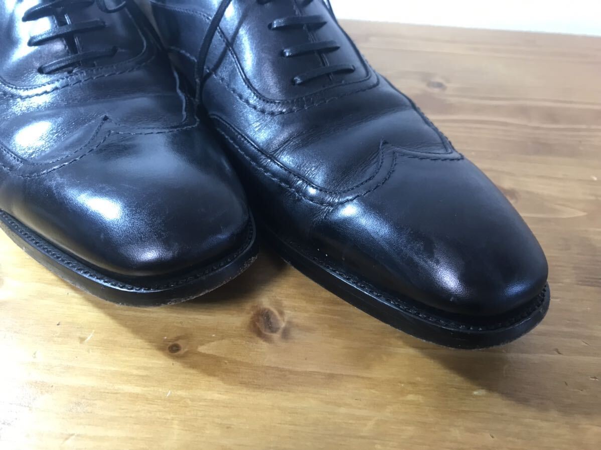 4-247 Ermenegildo Zegna エルメネジルド ゼニア 革靴 靴 黒 ブラック 男性用 メンズ エルメネジルドゼニア 保存袋の画像4