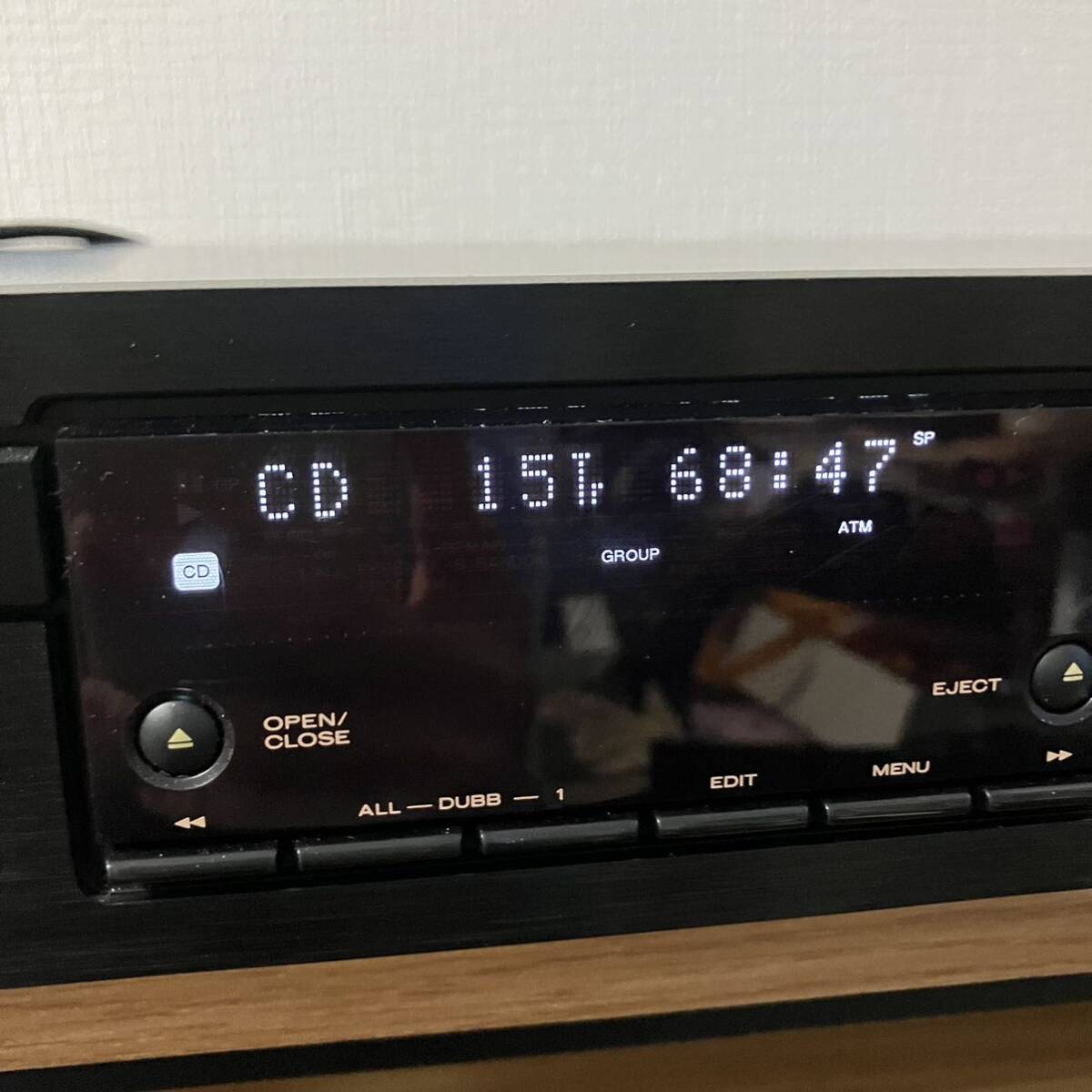 4-100 marantz マランツ CM6001 CD MD デッキ 2009年製 家電 リモコン 説明書付き コンビネーションデッキ の画像10