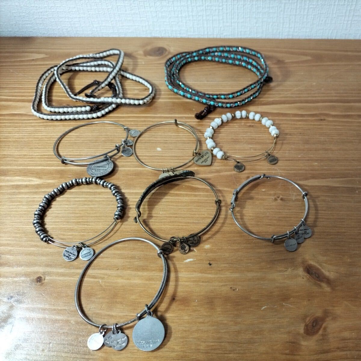 4-254 ALEX AND ANI アレックスアンドアニ CHAN LUU チャンルー アクセサリー ブレスレット 装飾品 9点まとめ セットの画像1