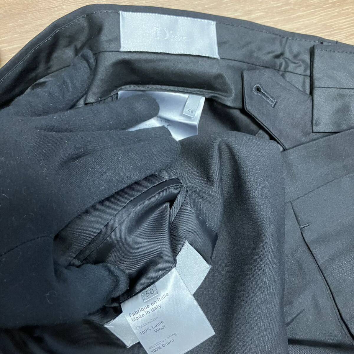 4-279 クリスチャンディオール Christian Dior メンズ ジャケット スーツ セットアップ シャツ ストライプ ビジネス フォーマル まとめの画像8