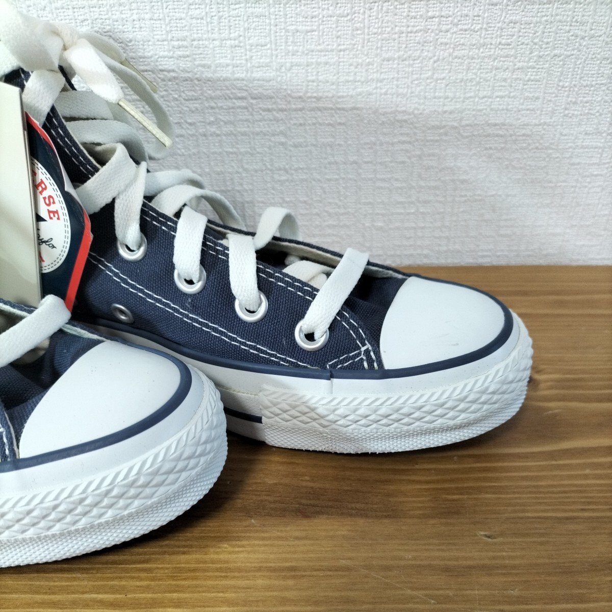 4-300 CONVERSE ALL STAR コンバース オールスター シューズ 靴 スニーカー ハイカット ネイビー 24cm の画像5