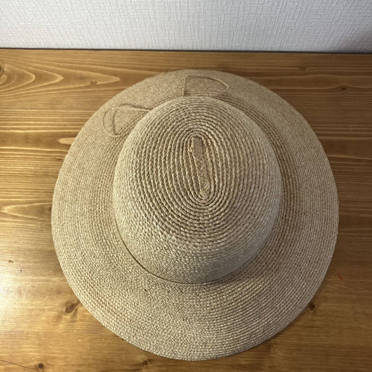 *4-315 Helen Kaminski Helen Kaminsky шляпа соломенная шляпа соломинка шляпа шляпа бежевый лента one размер 