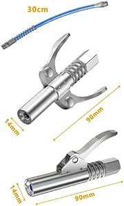 YFFSFDC グリスガンノズル グリースカプラー グリースガン ロッククランプ式 ロックカプラー 注油工具 高圧グリースノズの画像2