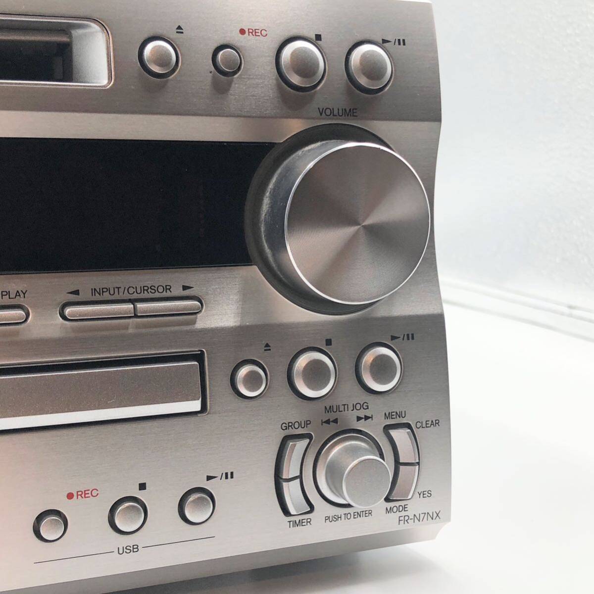 ONKYO チューナーアンプ FR-N7NX CD/MD オンキョー 現状渡しの画像4