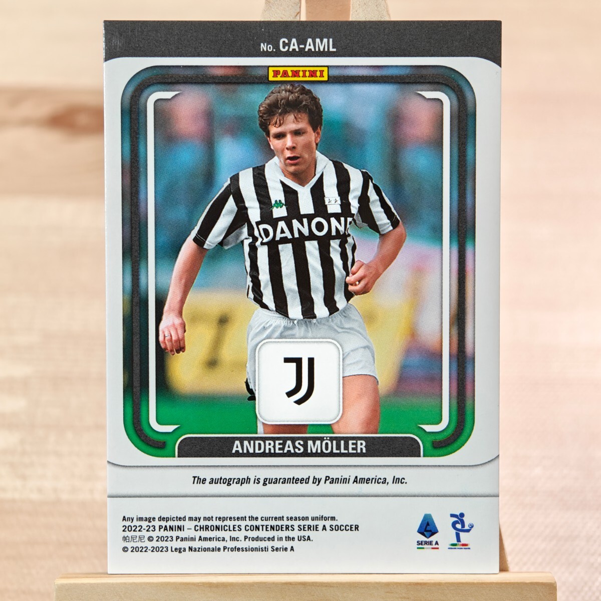 299枚限定 アンドレアス・メラー 2022-23 Panini Chronicles Contenders Andreas Moller 038/299 Juventus 直筆サインカードの画像2