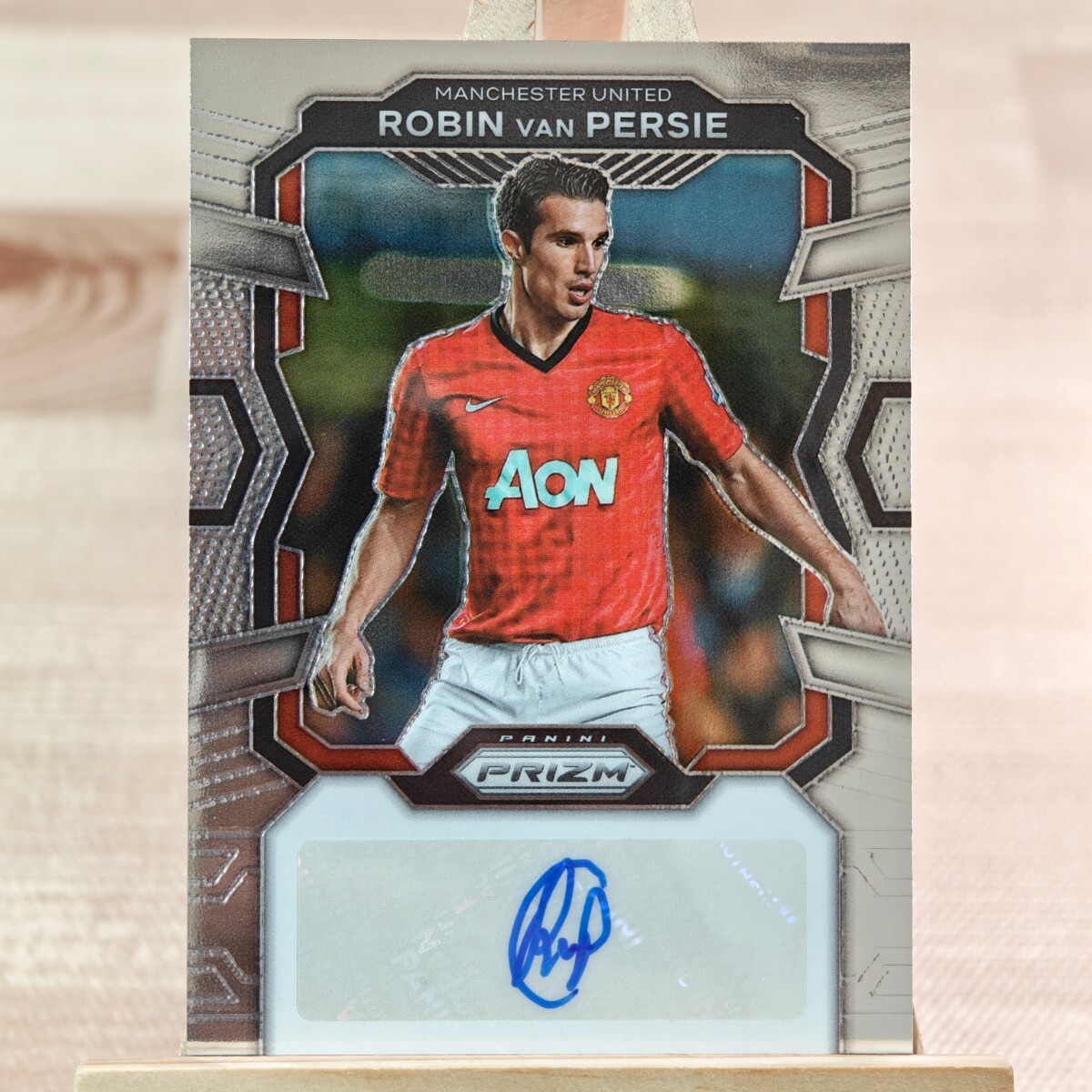 ロビン・ファン・ペルシ 2023-24 Panini Prizm Premier League Robin van Persie Auto Manchester United 直筆サインカード_画像1