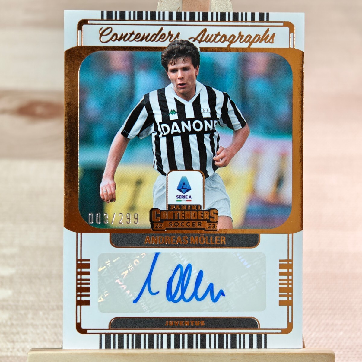 299枚限定 アンドレアス・メラー 2022-23 Panini Chronicles Contenders Andreas Moller 003/299 Juventus 直筆サインカードの画像1