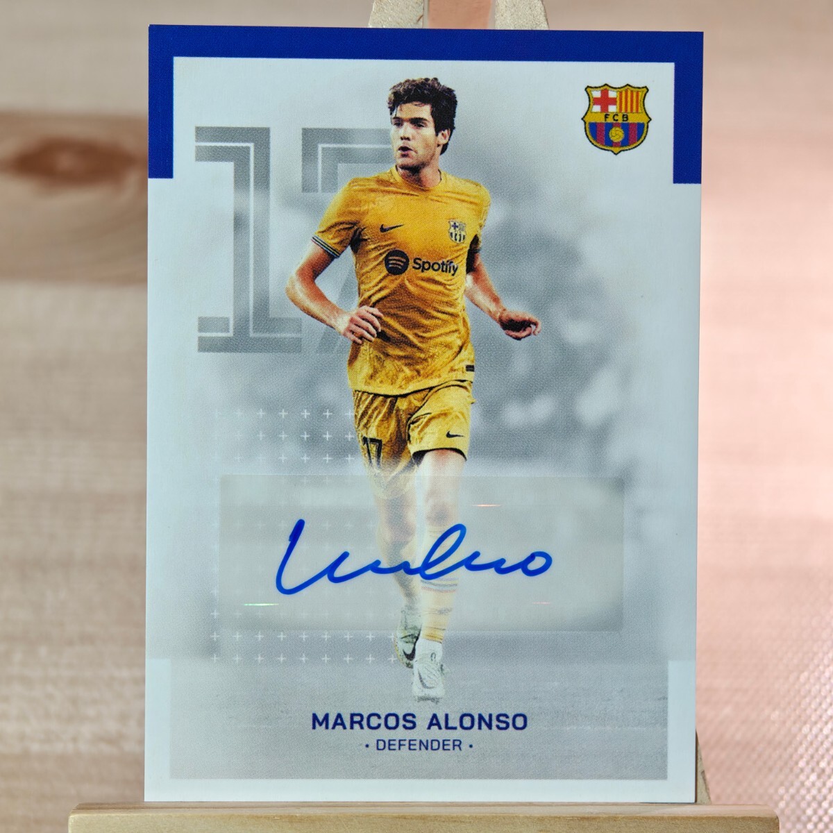 マルコス・アロンソ 2022-23 Topps Barcelona Team Set Marcos Alonso Auto 直筆サインカードの画像1