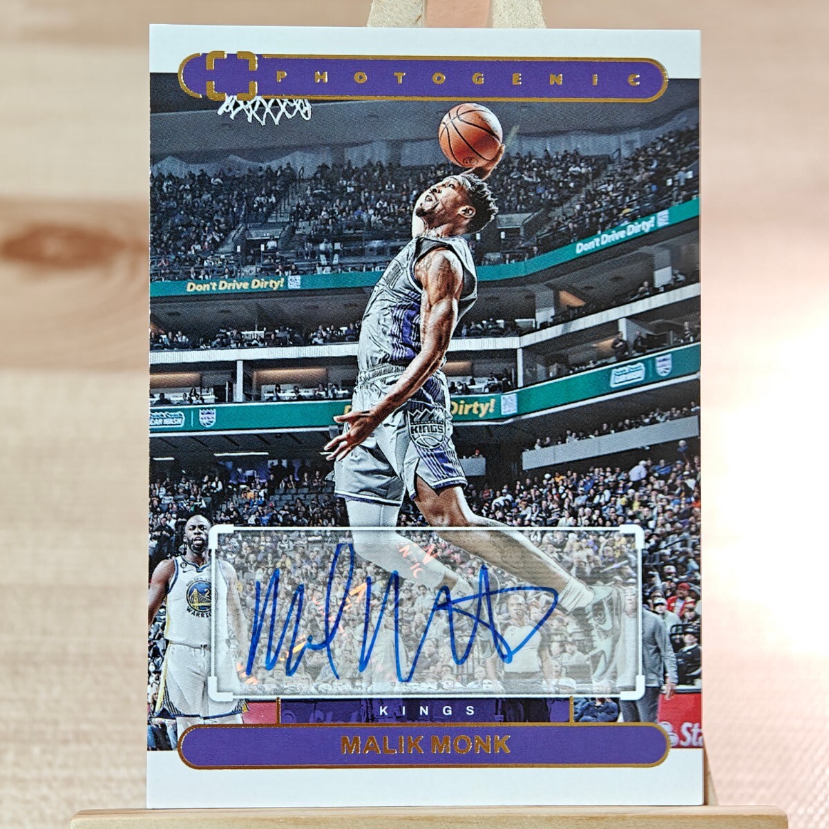 マリーク・モンク 2022-23 Panini Photogenic Malik Monk Auto 直筆サインカード サクラメント・キングスの画像1