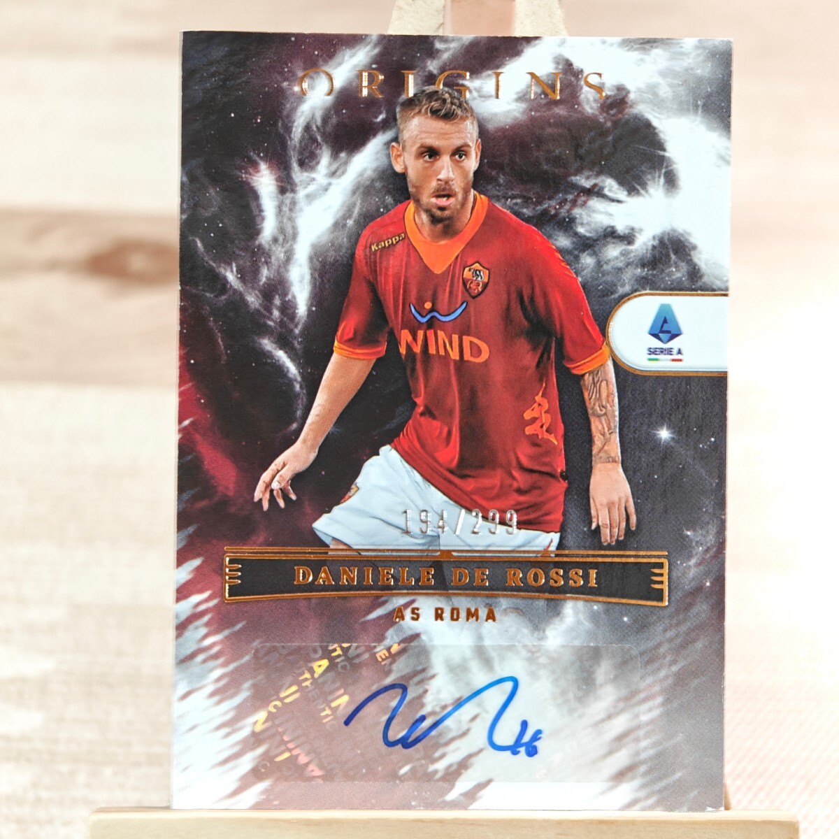 299枚限定 ダニエレ・デ・ロッシ 2022-23 Panini Chronicles Origins Daniele De Rossi 194/299 AS ローマ 直筆サインカードの画像1