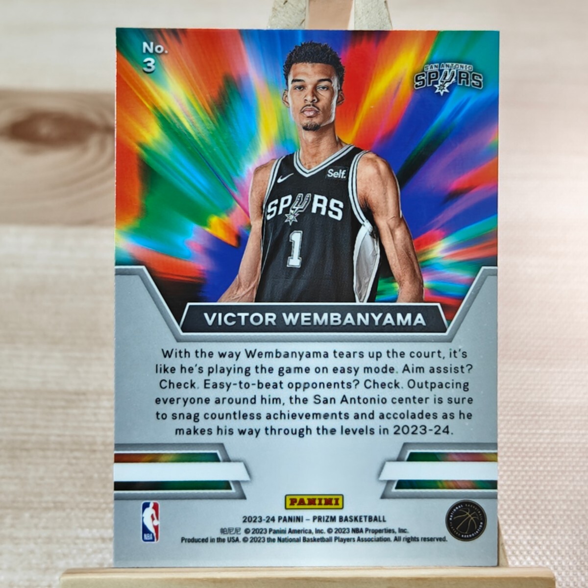 ビクター・ウェンバンヤマ 2023-24 Panini Prizm Victor Wembanyama Instant Impact Rookie RC サンアントニオ・スパーズの画像2