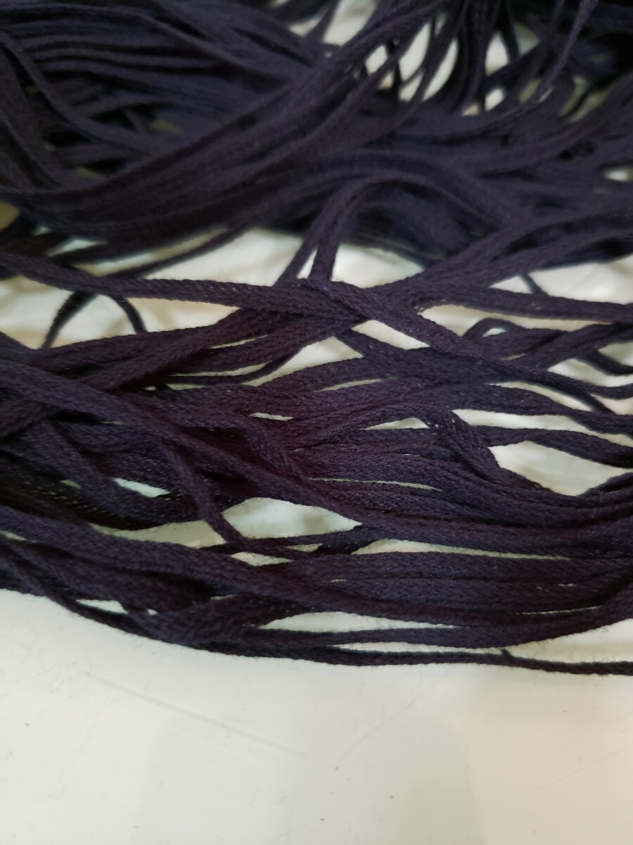 毛糸 綿 コットン100％ テープヤーン 平面糸 黒 綛 おまとめ 業務用 業者卸の画像5
