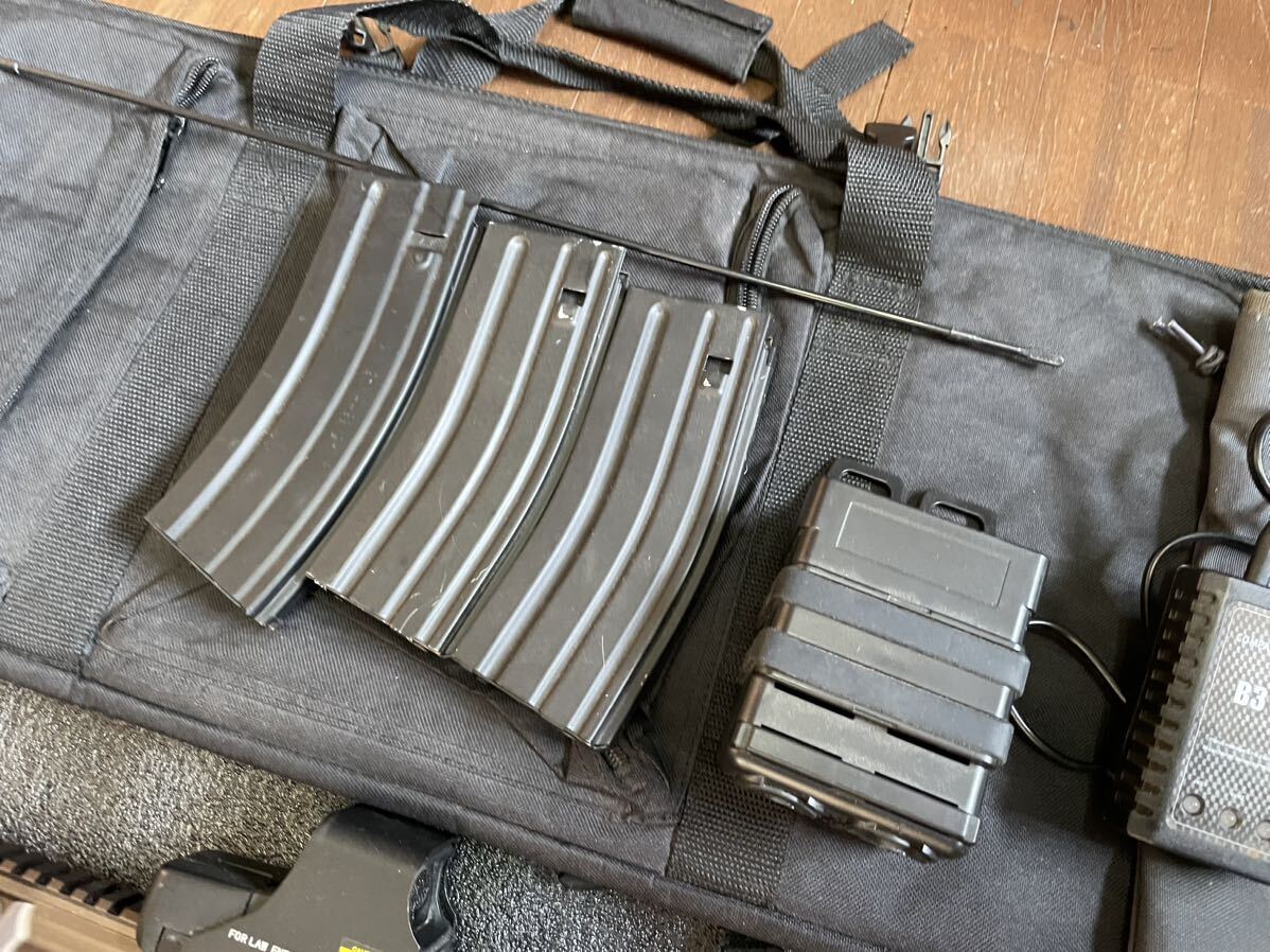  Tokyo Marui next generation electric gun HK416D Delta custom lipo battery charger tent site angle grip preliminary magazine gun case attaching 