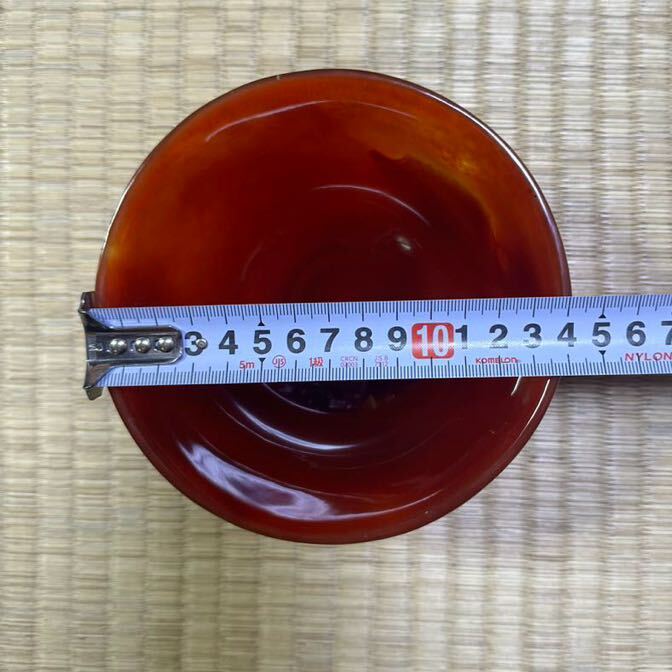 中国美術 赤瑪瑙製 玉碗 茶碗 器　中国陶磁朝鮮陶磁李朝工芸高麗中国古玩_画像4