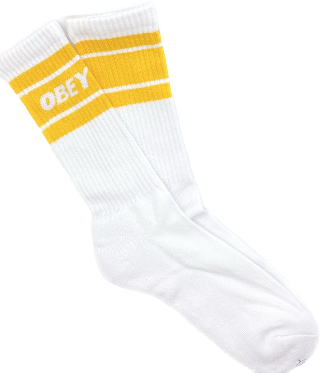 OBEYCOOPER Ⅱ SOCKSオベイ ソックス(White/Gold)obeyobey