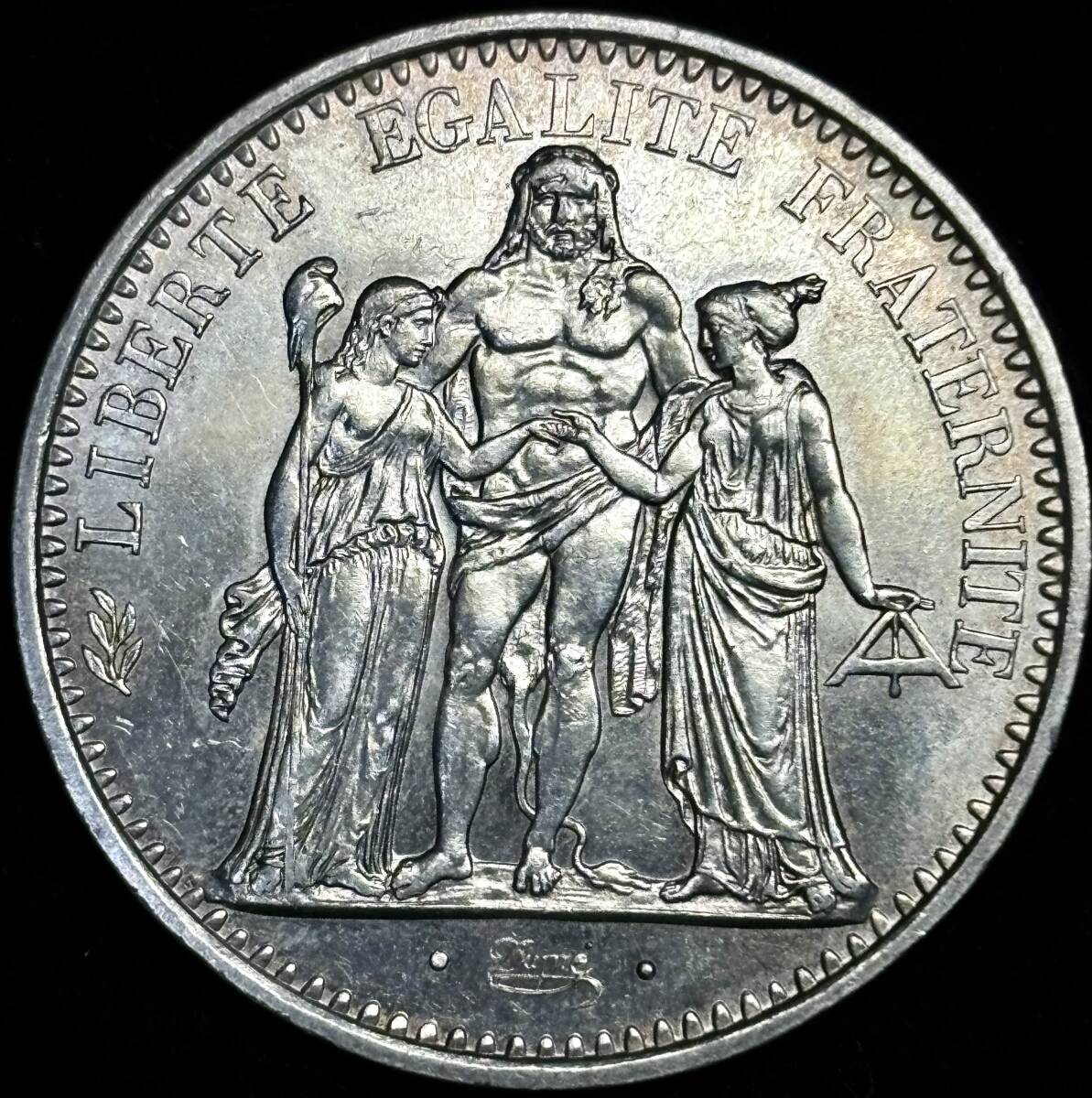 【フランス大型銀貨】(1970年銘 25.0g 直径37mm) _画像1