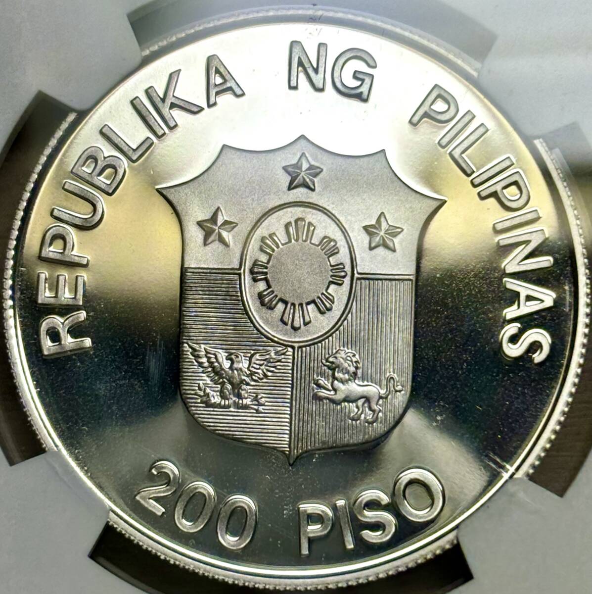 【フィリピン大型銀貨】(NGC-PF69 ULTRA CAMEO 1987年銘)_画像2