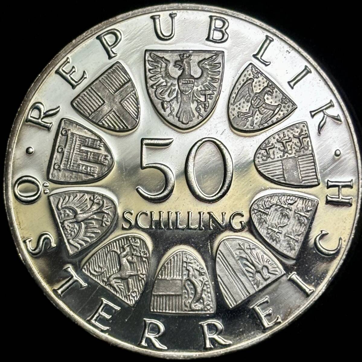 【オーストリア大型銀貨】(1974年銘 20.0g 直径34mm プルーフ)の画像2