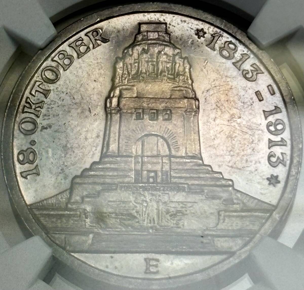 【ドイツ銀貨】(プルーフ貨 NGC-PF62 1913年銘)の画像2