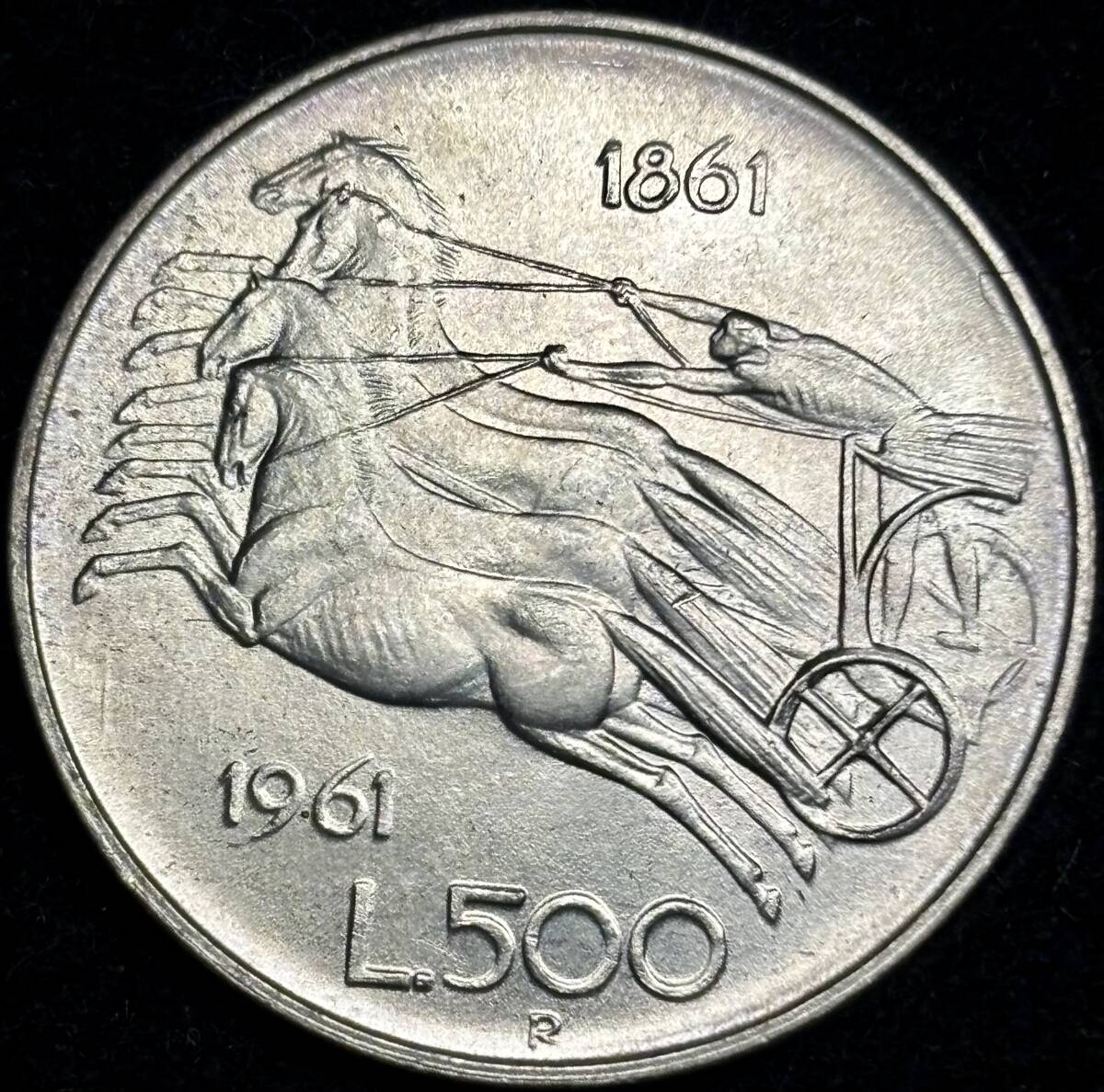 【イタリア銀貨】(1961年銘 11.0g 直径29mm)の画像1