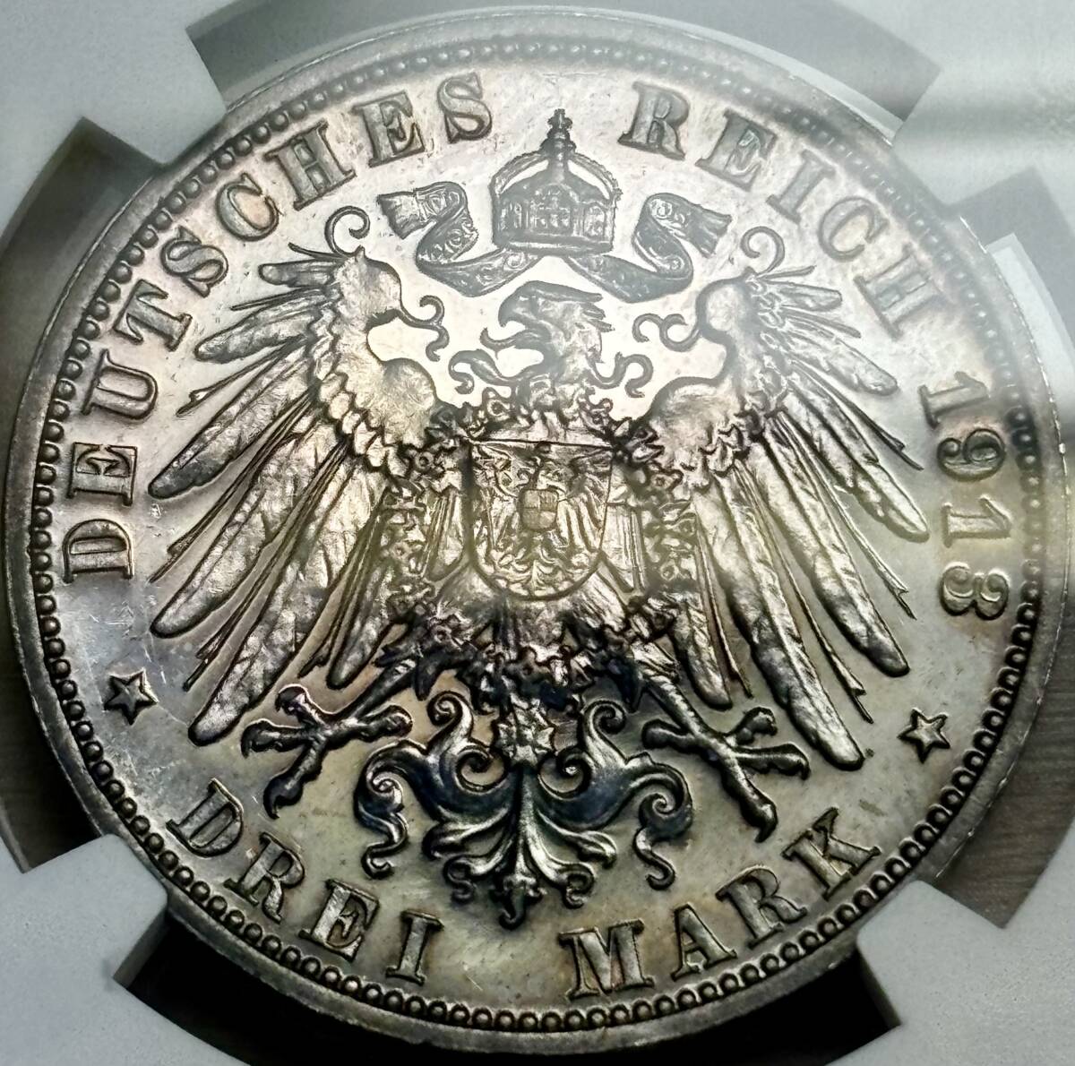 【ドイツ銀貨】(プルーフ貨 NGC-PF62 1913年銘)_画像1