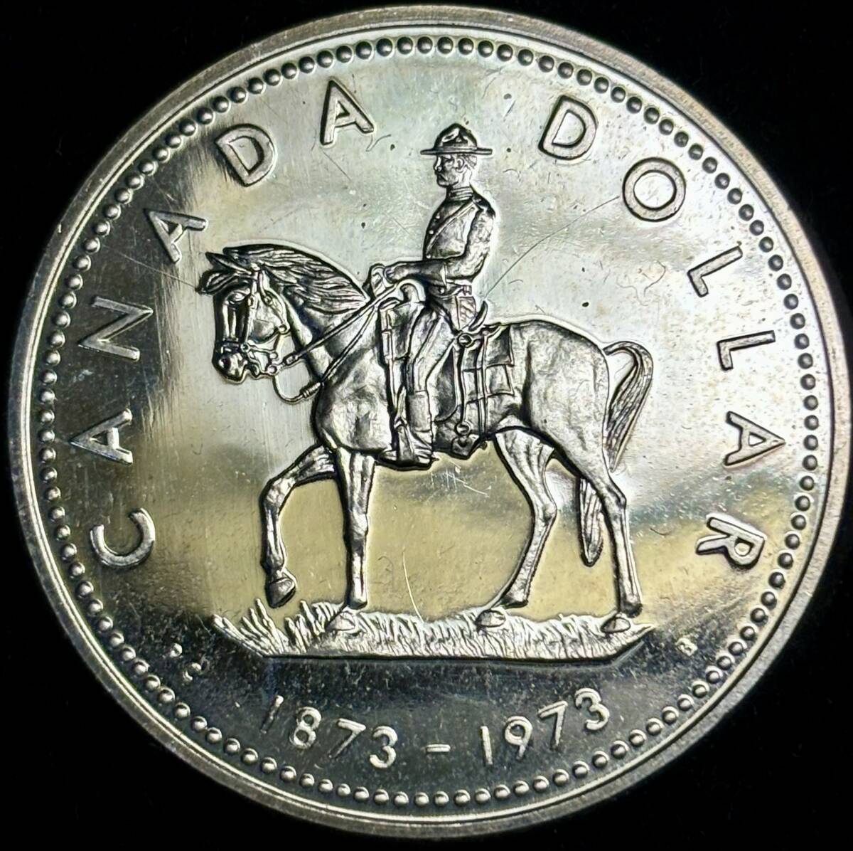 【カナダ大型銀貨】(1973年銘 23.3g 直径36mm プルーフ)の画像1