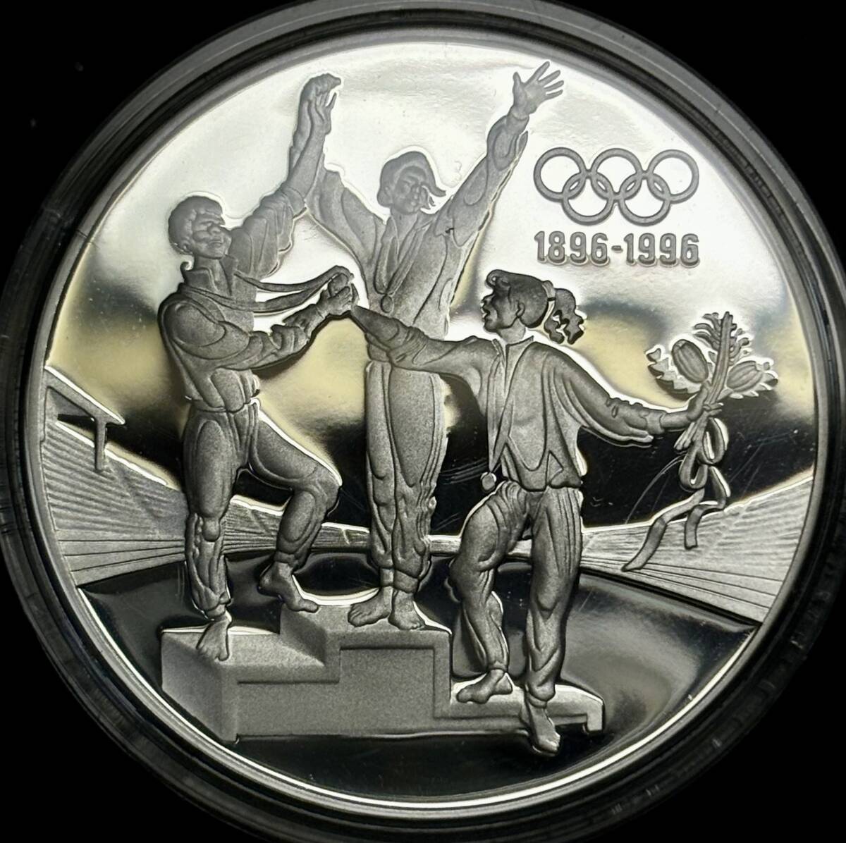 【オリンピック百年記念-大型銀貨】(オーストラリア発行 34.0g 直径40mm 1993年銘 プルーフ)