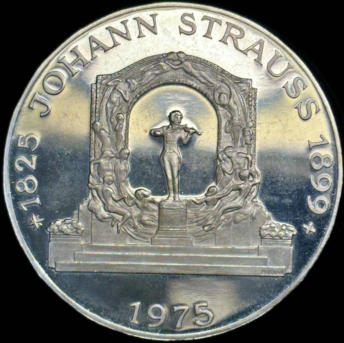 【オーストリア大型銀貨】(1975年銘 24.0g 直径36mm プルーフ)_画像1