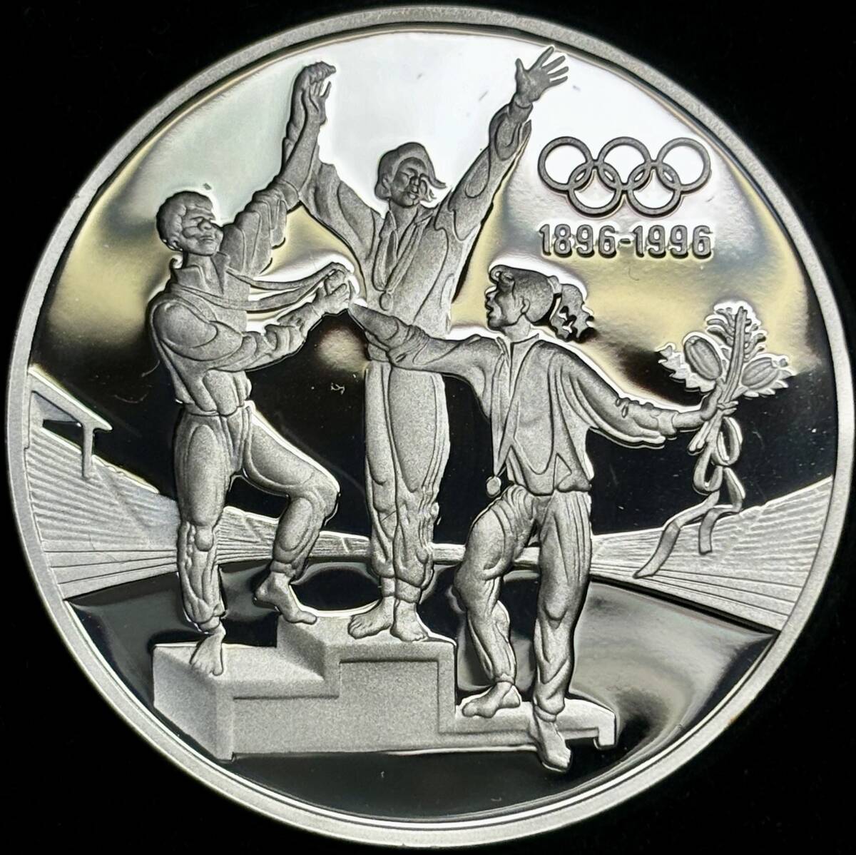 【オリンピック百年記念-大型銀貨】(オーストラリア発行 34.0g 直径40mm 1993年銘 プルーフ)