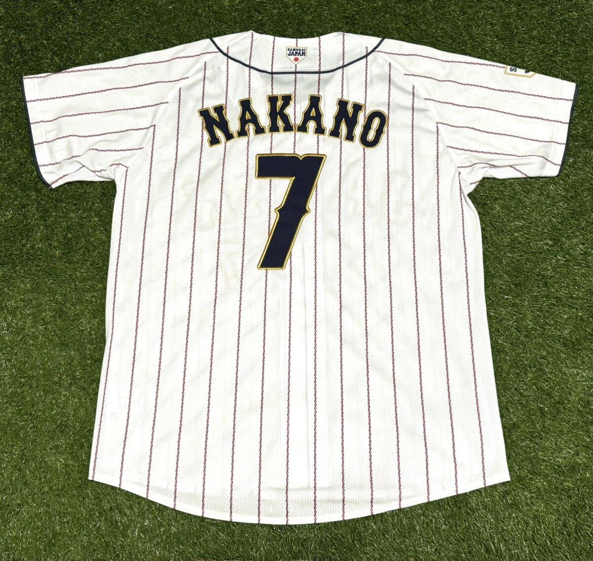 中野拓夢 侍ジャパン 刺繍レプリカユニフォーム Oサイズ 阪神タイガース ミズノ MIZUNO| 中野拓夢 侍ジャパン 刺繍レプリカユニフォーム Oサイズ 阪神タイガース ミズノ MIZUNO|