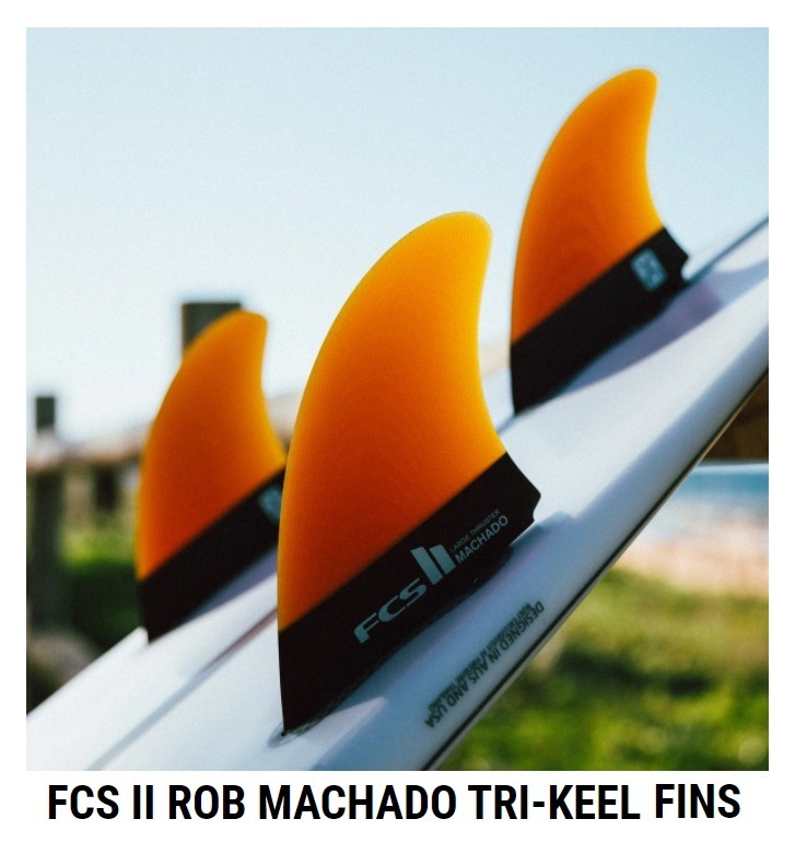 FCS II ROB MACHADO TRI-KEEL M SIZE FINS（送料無料）の画像1