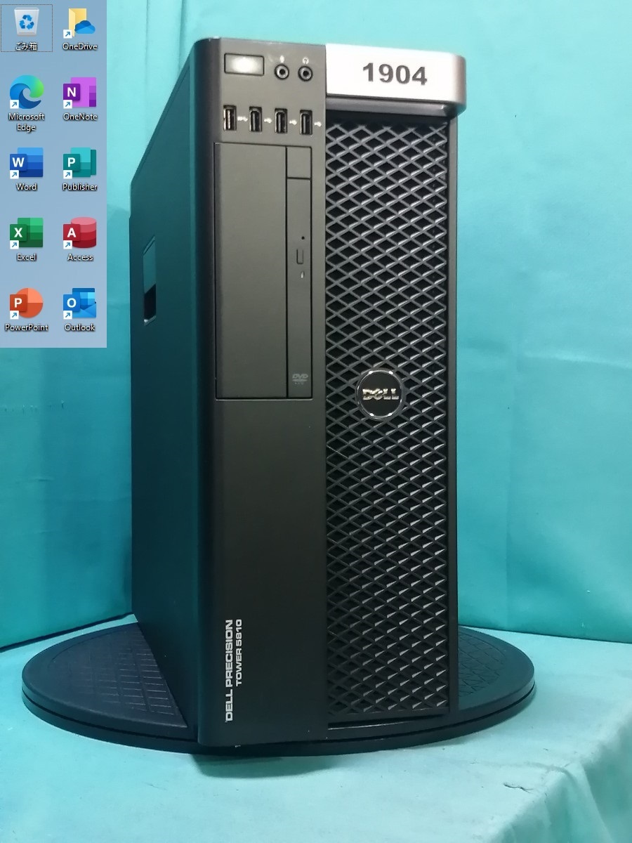 初期保証 オフィス付 クリエーター Quadro P2000 Xeon E5-2697Av4（i9-11950H相当）64GB M.2 SSD1TB HDD DVD WiFi Win11 DELL T5810 A-1904の画像1