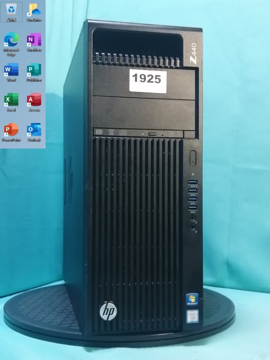 初期保証 オフィス付ゲーミングPC GTX1080-8G Xeon E5-2690v4（i7-11700相当）16GB NVMe M.2 SSD1TB DVD WiFi Win11 HP Z440 A-1925の画像1