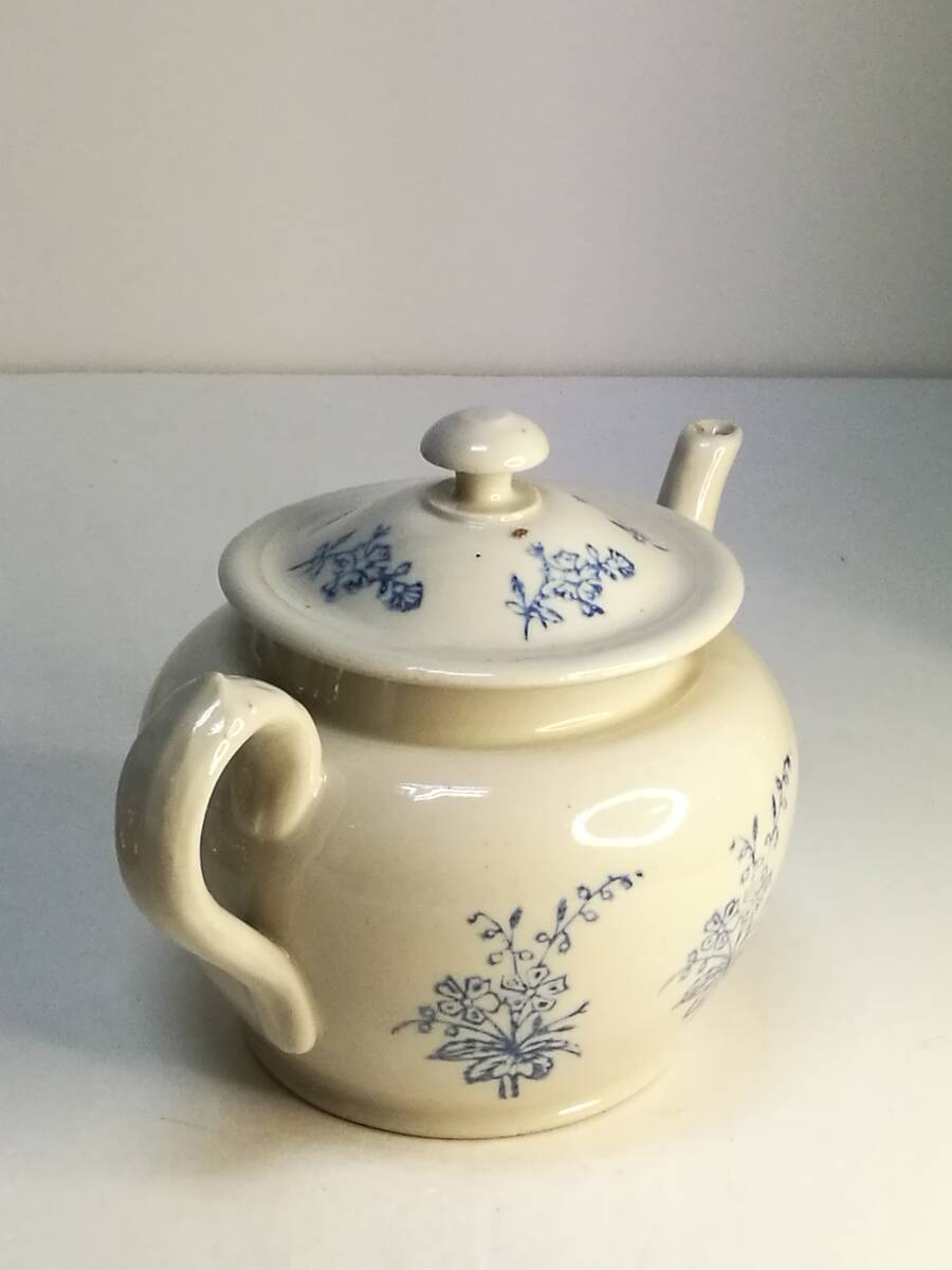  Франция St UZE голубой маленький цветок документ teapot 