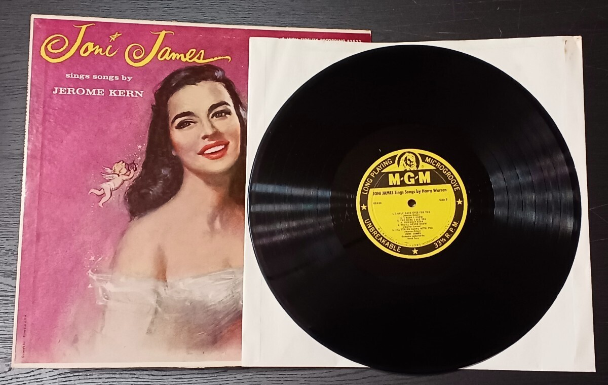 ○EX~EX-◯Original○深溝○in USA◯MONO◯JONI JAMES◯MGM RECORDS E-3533◯ Sings Songs by Jeromo Kern and Harry Warren ◯_画像3