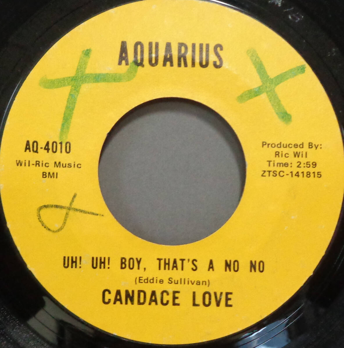 【SOUL 45】CANDACE LOVE - UH ! UH ! BOY,THAT'S A NO NO / WONDERFUL NIGHT (s240429017) の画像1