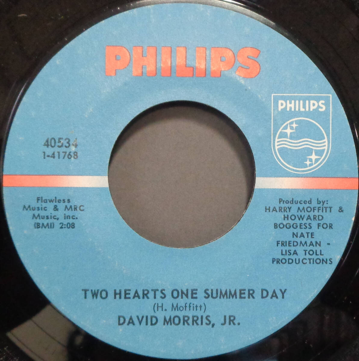 【SOUL 45】DAVID MORRIS JR. - TWO HEARTS ONE SUMMER DAY / HUNKY FUNKY (s240428037) _画像1