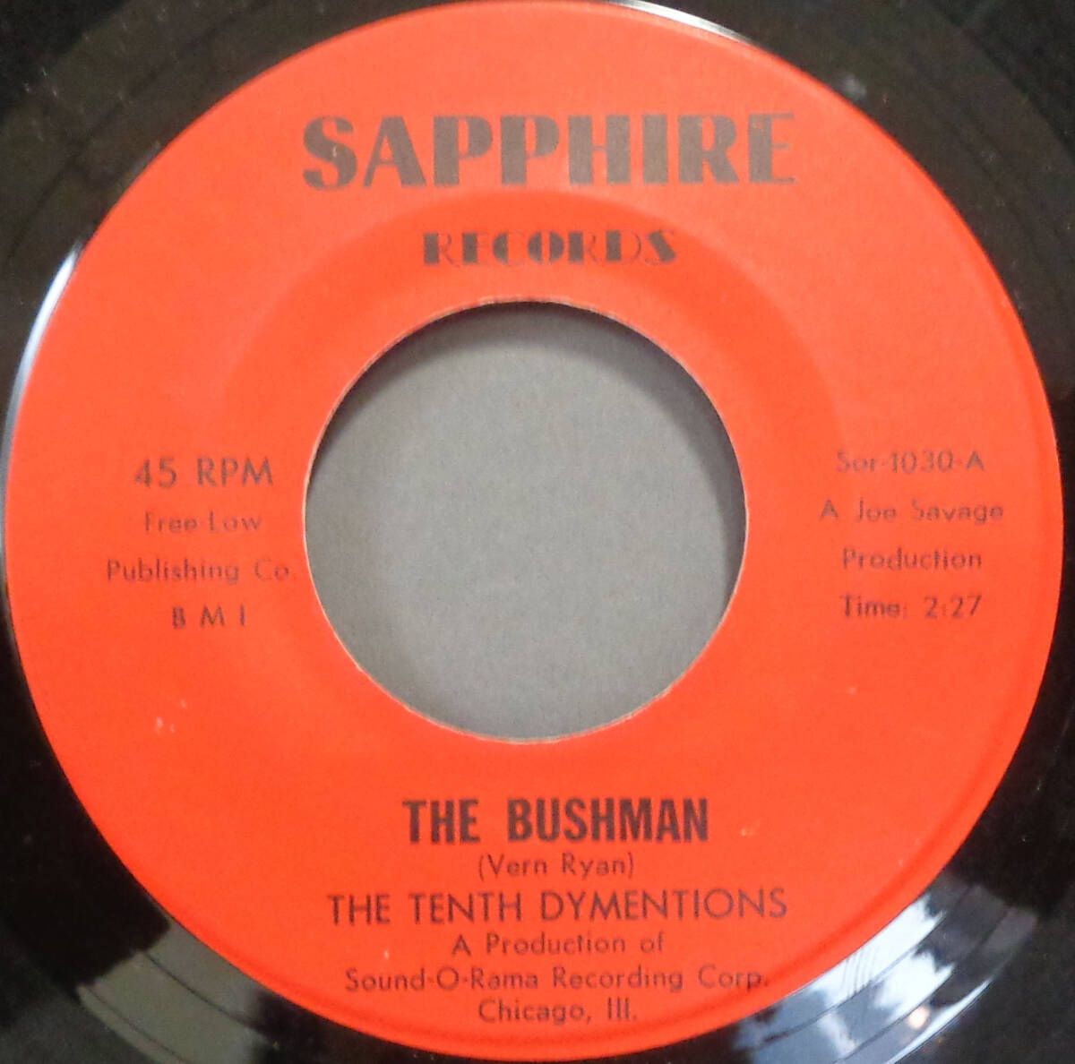 【SOUL 45】TENTH DYMENTIONS - THE BUSHMAN / MY LOVE FOR YOU IS GROWING WILD (s240420025)の画像1