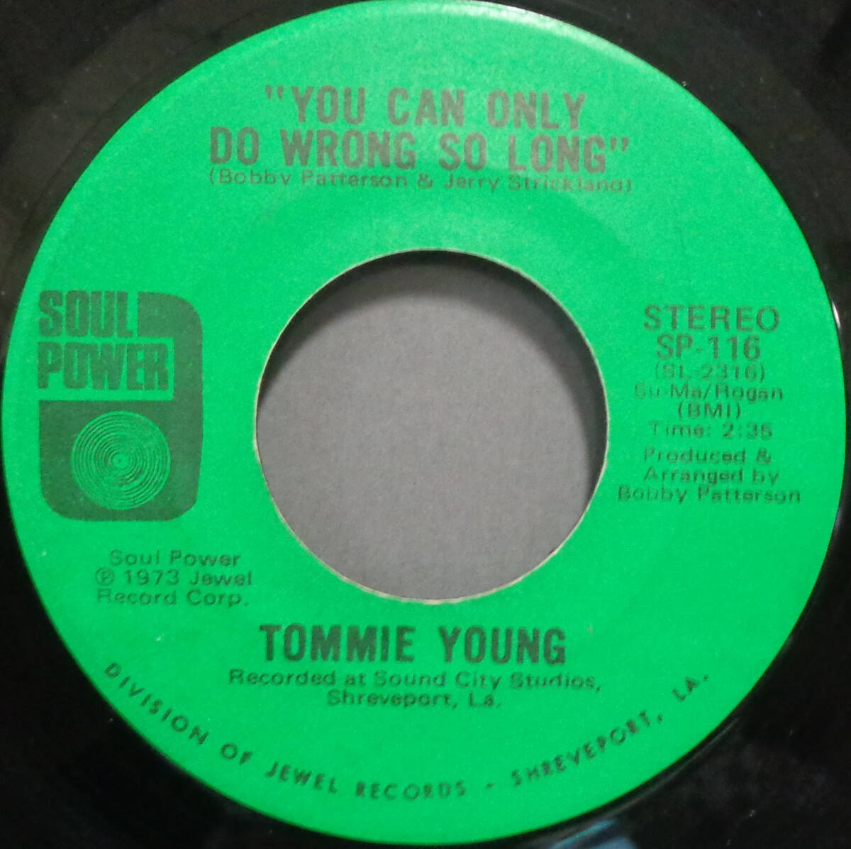【SOUL 45】TOMMIE YOUNG - YOU CAN ONLY DO WRONG SO LONG / YOU BROUGHT IT ALL ON YOURSELF (s240403030) の画像1