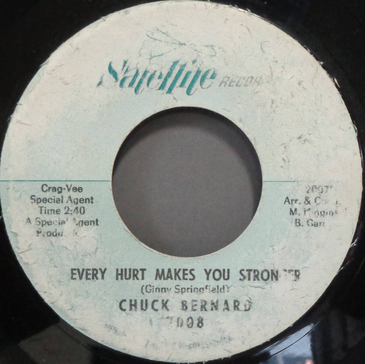 【SOUL 45】CHUCK BERNARD - EVERY HURT MAKES YOU STRONGER / FUNNY CHANGES (s240420019)_画像1