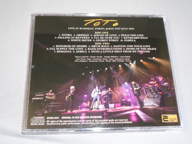 TOTO/BUDOKAN　2023　2CD_画像4